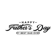 Happy Father’s Day Calligraphy design vector. Vector illustration.
