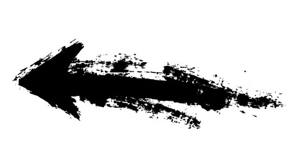 Obraz premium Black arrow marker isolated on a white background. Bold black arrow white background.