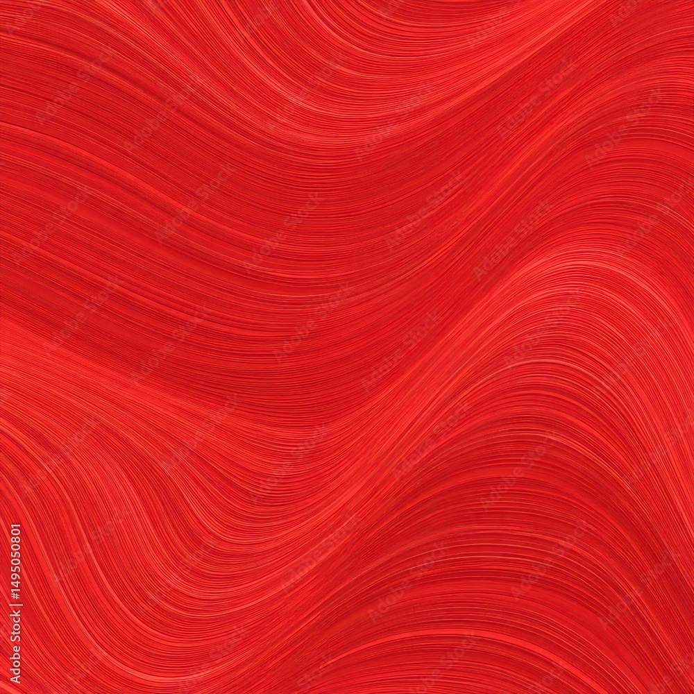 Poster abstract flowing patterns in deep red tones, creating a dynamic and vibrant visual texture perfect f