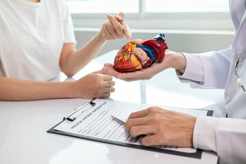 Heart patients are seeing cardiologist for examination and treatment their heart condition because...