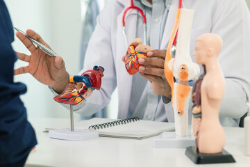 Heart patients are seeing cardiologist for examination and treatment their heart condition because...