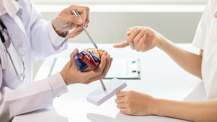 Heart patients are seeing cardiologist for examination and treatment their heart condition because...