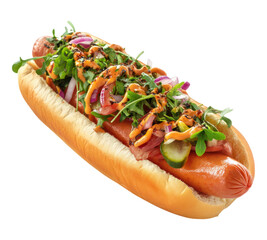 hot dog on transparent background