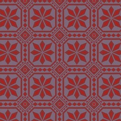 seamless geometric pattern Patterns of vases in countries that feel very hot temperatures
