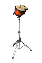 bongo on stand isolated on white background