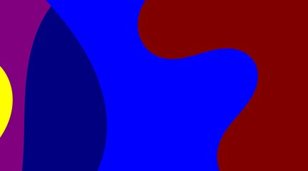 A sophisticated abstract pattern unfolds, presenting elegant, flowing shapes in deep red, dark blue, and subtle black, artfully arranged to create a sense of serene movement and a chic.