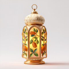Elegant Golden Lantern Ramadan Decor Festive Lighting