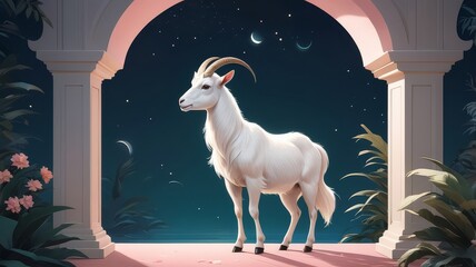Eid al-Adha: Bakra Eid Painting with Festive Decorations, cow, cattle, camel, lamb, illustration, Background