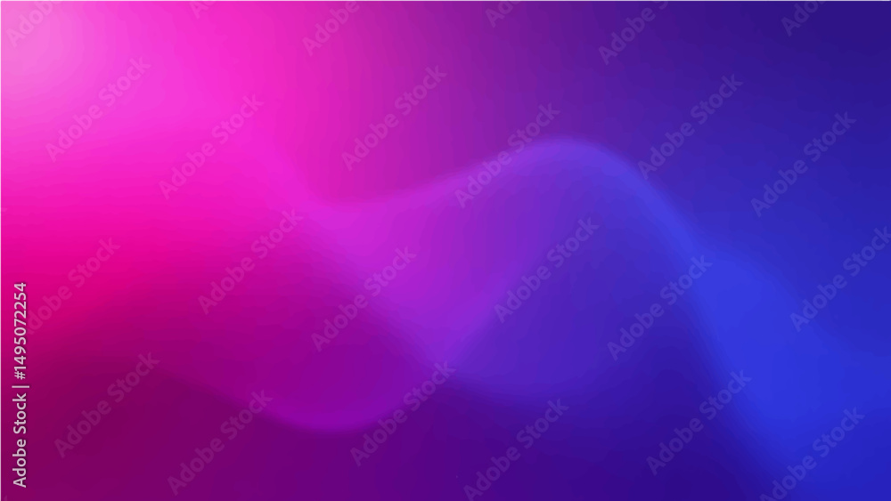 Wall mural abstract pink magenta blue purple abstract color gradient background grainy texture effect web banne