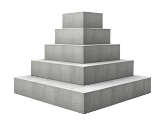 Five Tiered Concrete Pyramid Display Platform