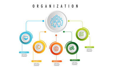 Infographic business organization chart model department template apply data timeline diagram roadmap report