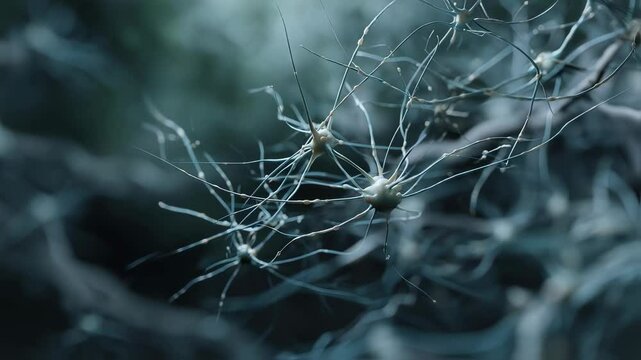 An ethereal network of digital neurons illuminates a dark backdrop symbolizing the complex interconnections of artificial intelligence and the emergence of consciousness.