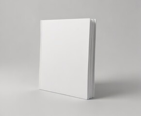 Blank book cover mockup, isolated white background ,  dust jacket,  author