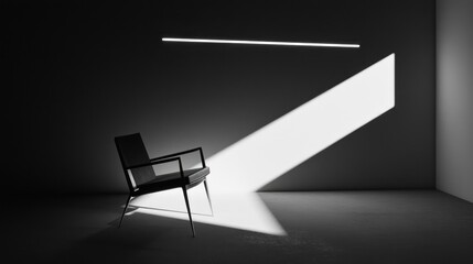 Solitary Chair in Minimalist Room