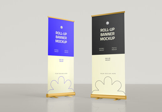 Roll Up Banner Mockup