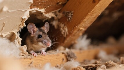 Rat in Home Insulation