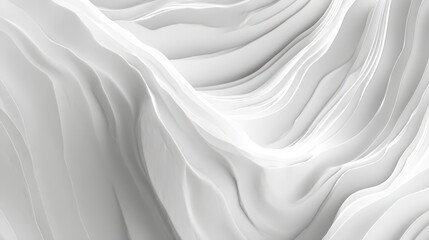 Obraz premium Abstract white wave background. Smooth, elegant texture ideal for websites, presentations, and branding. Perfect for luxury, beauty, and modern designs.