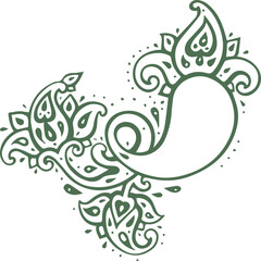 Beautiful flower art and mandala vector design