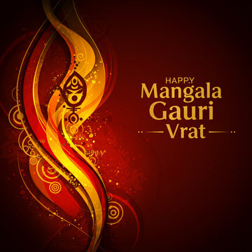 Happy Mangala Gauri Vrat Festival Card
