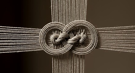 Rope knot decoration