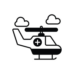 Helicopter Vector icon