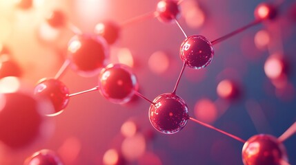 Stunning 3D Illustration of a DNA Helix Against Abstract Science Background