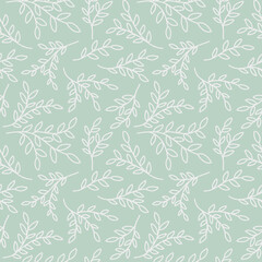 Fototapeta premium Seamless pattern of leaves