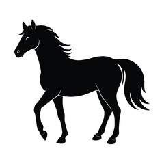 horse silhouette vector