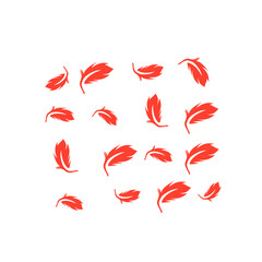 red feather pattern background