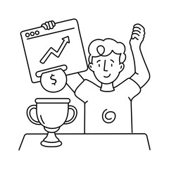 Best seller  vector outline illustrations. EPS 10 file