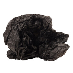Garbage bag isolated on white background ball