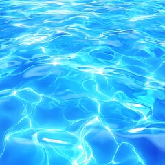 Obraz premium Beautiful light blue water with gentle reflections creates a serene image