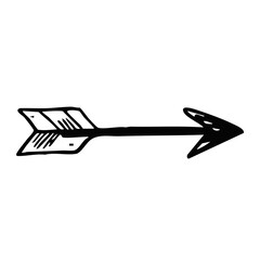 Stylish Artistic Arrow Icon Designed Specifically for Various Creative Projects and Uses