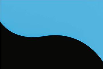 Abstract circular blue moon orb with stars and clouds in the dark night sky