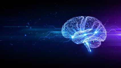 Futuristic Holographic Brain – Artificial Intelligence and Neural Networks