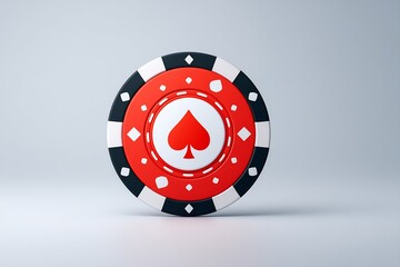 Poker dynamic art NFT dealer button spinning glossy finish plain white backdrop