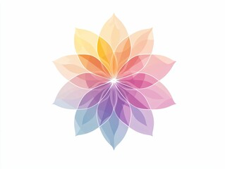 Fototapeta premium Rainbow Mandala Flower