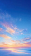 Obraz premium Vibrant abstract sunset gradient with soft blending of colors