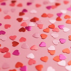 red hearts background