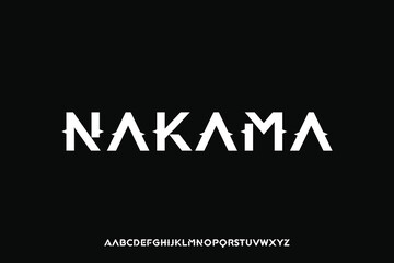 Display alphabet font vector design suitable for headline, poster, logo, magazine and many more