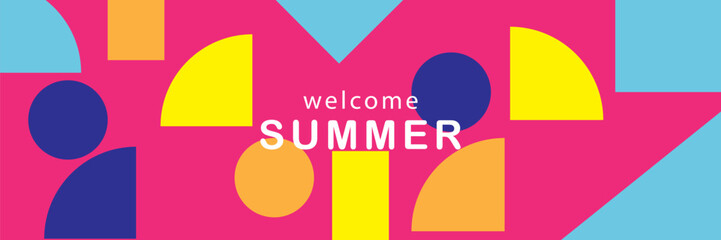 Abstract colorful background with geometric shape. Modern concept for summer collectionEPS10