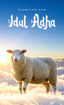 Eid Al Adha Banner Design Illustration. Islamic Background for Muslim Community Festival. Moslem Holiday. Modern Islamic  suitable for Ramadan, Raya Hari, Eid al Adha and Mawlid.