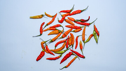 photo of a pile of fresh red chilies
