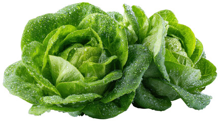 Fresh Lettuce: A vibrant close-up captures the crisp, verdant beauty of fresh lettuce heads, showcasing the delicate texture and natural freshness in this food and agricultural theme.