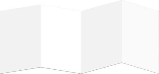 4번 접는 리플렛 종이