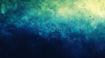 Obraz premium Abstract textured background with gradient shades of blue and green, resembling ocean waves or sky