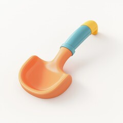 Ergonomic toy sand shovel, smooth beach fun.