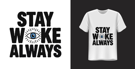 Black T-shirt Design Concept with Casual Clothing Print and Simple Fashion Illustration