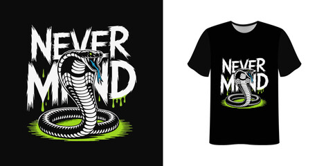 Black background t-shirt design concept with vector illustration of casual fashion apparel for print