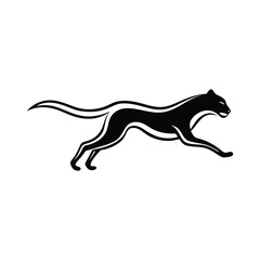 silhouette of a leopard